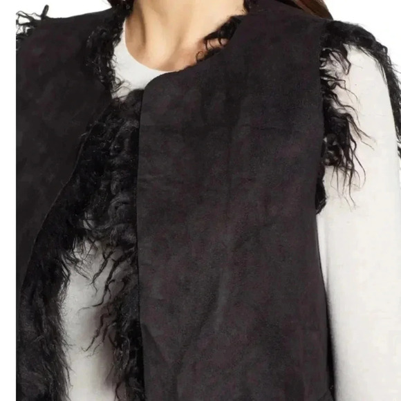 Cupcakes and cashmere vest Reversible Faux Shearling Vest - Picture 4 of 7